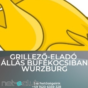 Grillező-Eladó állás büfékocsiban Würzburg